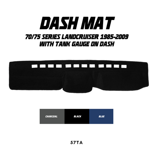 Dash Mat - Suitable for use with 70/75 Series LandCruiser ('85-'09) W/ Tank Gauge on Dash