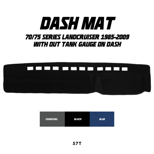 Dash Mat - Suitable for use with 70/75 Series LandCruiser ('85-'09) w/out Tank Gauge on Dash