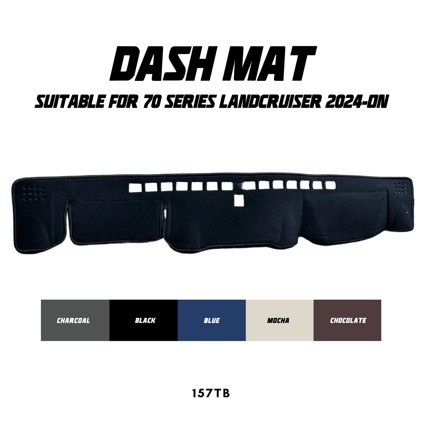 Dash Mat - Suitable for use with 70 Series LandCruiser (2024-ON)