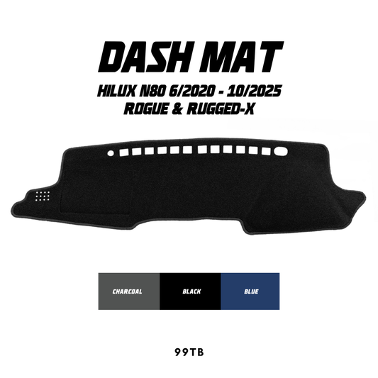 Dash Mat - Suitable for use with Hilux N80 (6/2020-10/2025) Rogue & Rugged-X