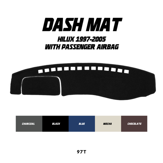 Dash Mat - Suitable for use with Hilux (1997-2005) with Passenger Airbag