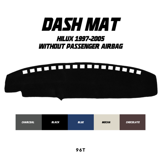 Dash Mat - Suitable for use with Hilux (1997-2005) without Passenger Airbag