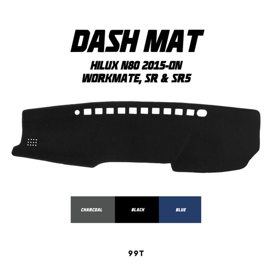 Dash Mat - Suitable for use with Hilux N80 (2015-ON) Workmate, SR & SR5