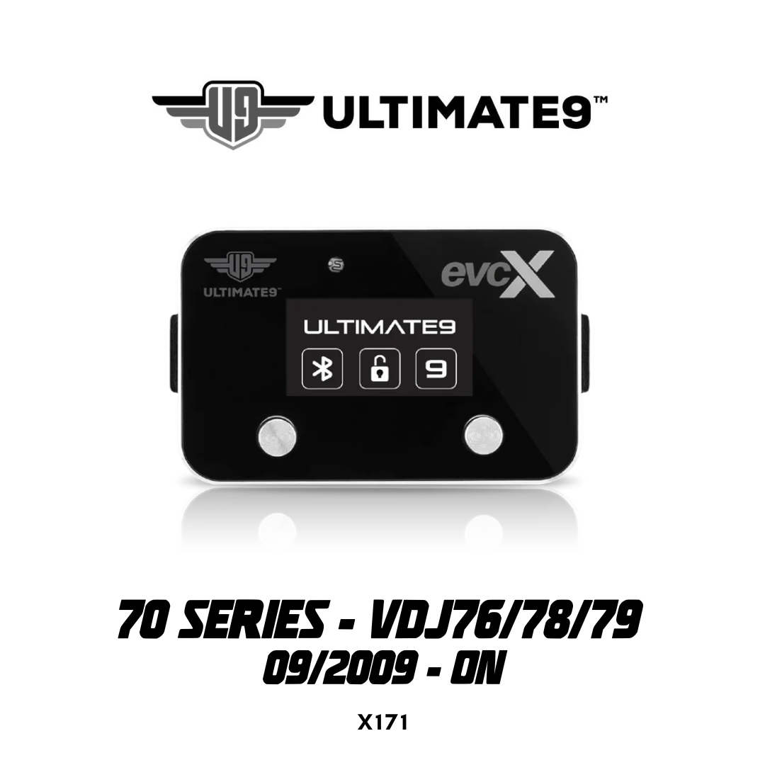 Ultimate9 evcX Throttle Controller - Suitable for TOYOTA LANDCRUISER 09/2009 - ON (70 Series - VDJ76/78/79)