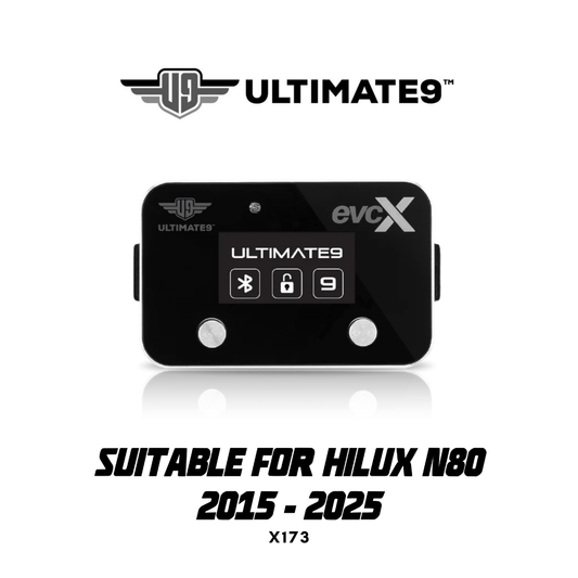 Ultimate9 evcX Throttle Controller - Suitable for TOYOTA HILUX 2015 - 2025 (8th Gen - N80)