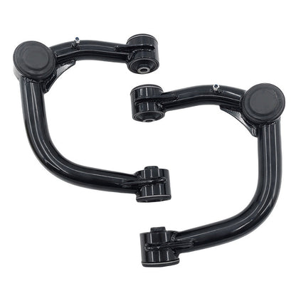 Front Upper Control Arms (Pair) Black - Suitable For Toyota Hilux Vigo/Revo Fortuner FJ Cruiser Prado 120 Series 4WD (2" Lift)