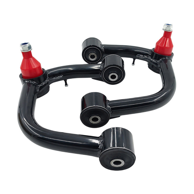 Front Upper Control Arms (Pair) Black - Suitable For Toyota Hilux Vigo/Revo Fortuner FJ Cruiser Prado 120 Series 4WD (2" Lift)