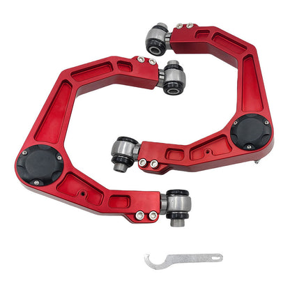 Front Upper Control Arms (Pair, Red) - Suitable For Toyota LandCruiser 300 Series LC300 FJA300R V6 (2021-On)