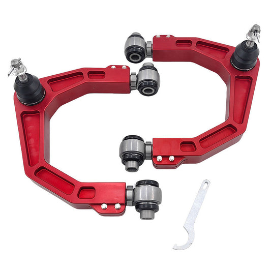 Front Upper Control Arms (Pair, Red) - Suitable For Toyota LandCruiser 300 Series LC300 FJA300R V6 (2021-On)