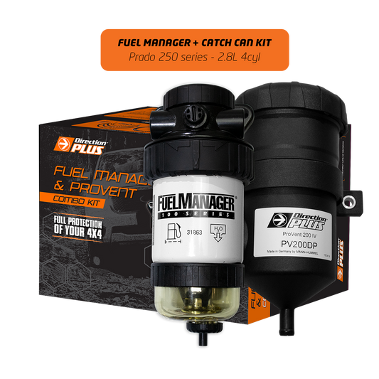 Fuel Manager Pre-Filter + Catch Can Kit - Suitable for TOYOTA PRADO 250 SERIES - FMPV668DPC