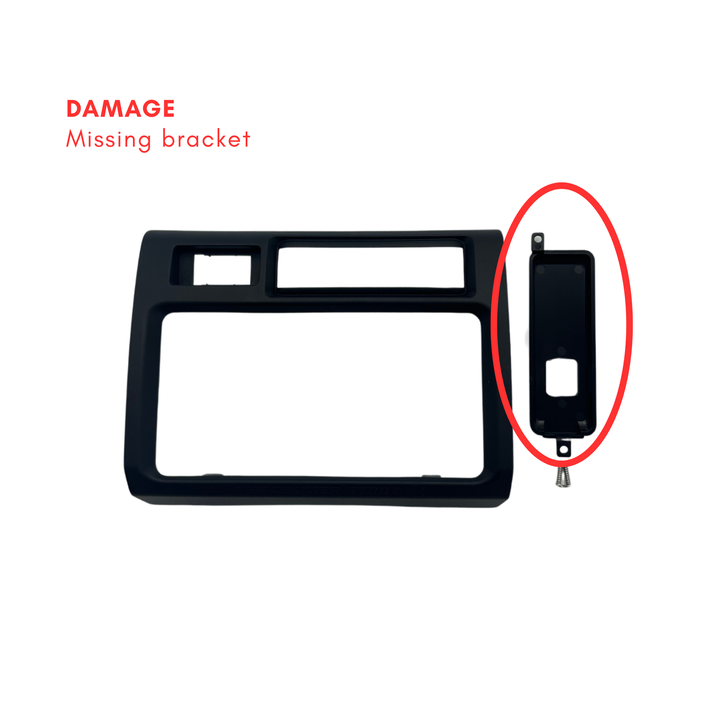 Radio Surround Panel for Codebreaker - Suitable for use with 70 Series Landcruiser 2009-2023 PRE-FACELIFT - Missing Bracket -GS-11