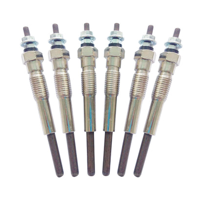 Glow Plugs (6 PCE) - Suitable For Toyota Landcruiser HJ60 HJ75 4.0 Diesel LWB W/2H 6cyl 1982-1988