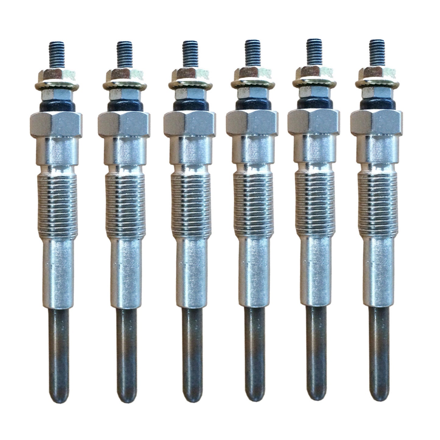 Glow Plugs (6 Pcs) - Suitable for Use with Toyota Landcruiser 1HZ 1990-2007 4.2L Diesel 70 80 100 105 Series