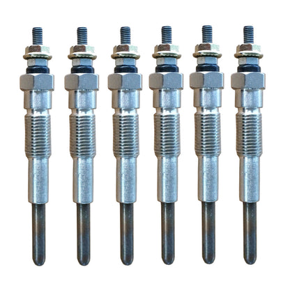 Glow Plugs (6 Pcs) - Suitable for Use with Toyota Landcruiser 1HZ 1990-2007 4.2L Diesel 70 80 100 105 Series