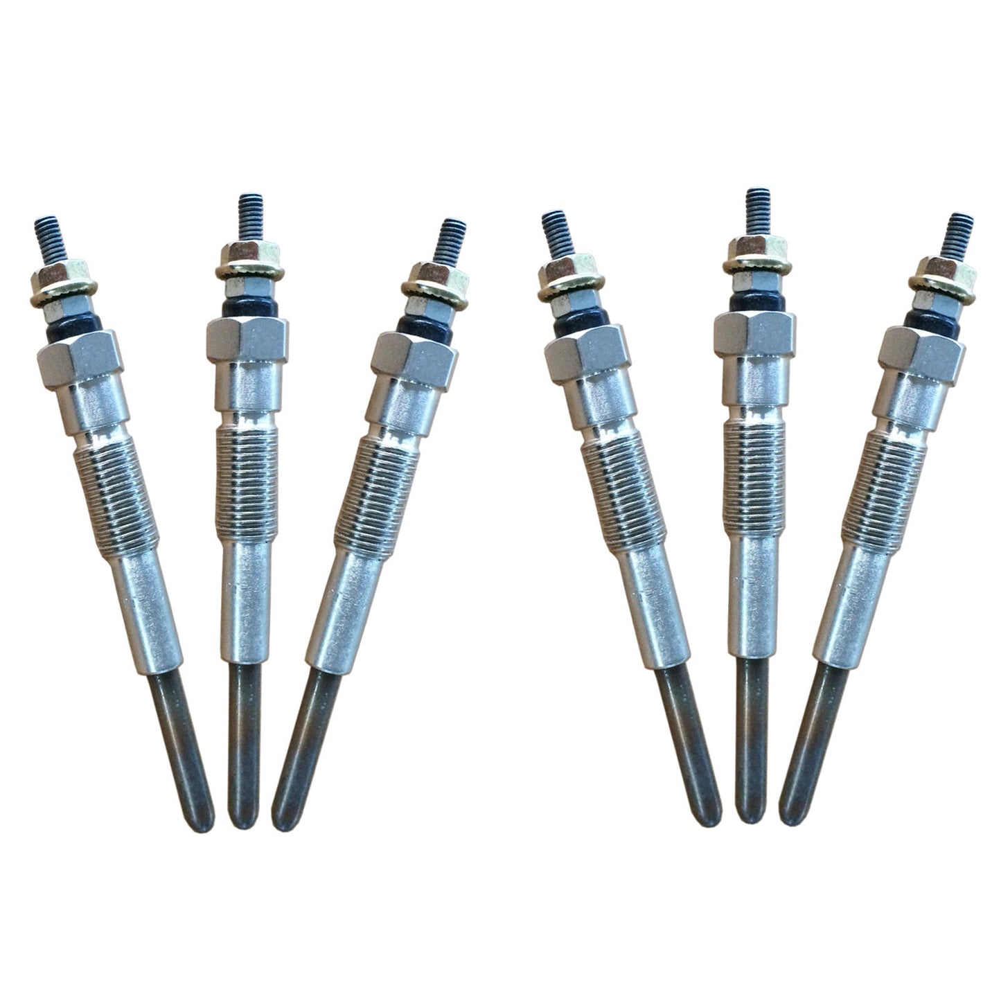 Glow Plugs (6 Pcs) - Suitable for Use with Toyota Landcruiser 1HZ 1990-2007 4.2L Diesel 70 80 100 105 Series