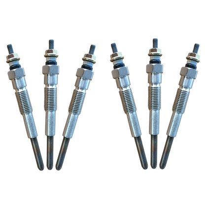 Glow Plugs (6 Pcs) - Suitable for Use with Toyota Landcruiser 1HZ 1990-2007 4.2L Diesel 70 80 100 105 Series