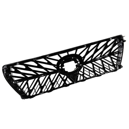 Front Grille Gloss Black with Chrome - Suitable For Toyota Landcruiser 200 Series Wagon 08/2007-10/2015