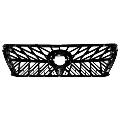 Front Grille Gloss Black with Chrome - Suitable For Toyota Landcruiser 200 Series Wagon 08/2007-10/2015