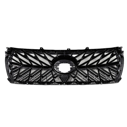Front Grille Gloss Black with Chrome - Suitable For Toyota Landcruiser 200 Series Wagon 08/2007-10/2015
