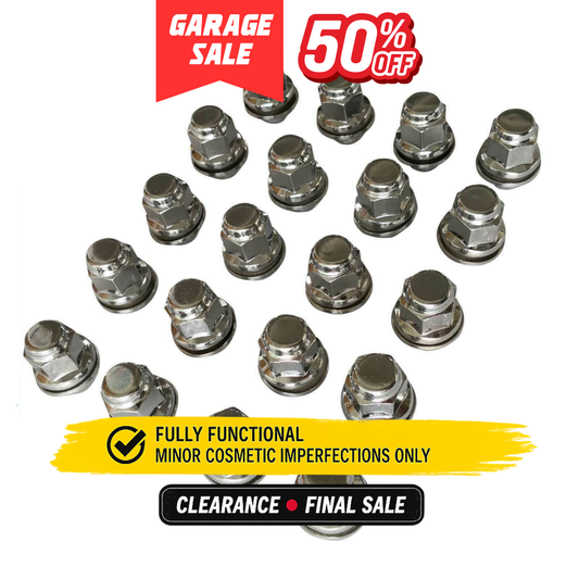 24pc Chrome Wheel Nuts - Suitable For Toyota Landcruiser Sahara VX Altitude GXL GX 78 79 100 200 Series - GS-13