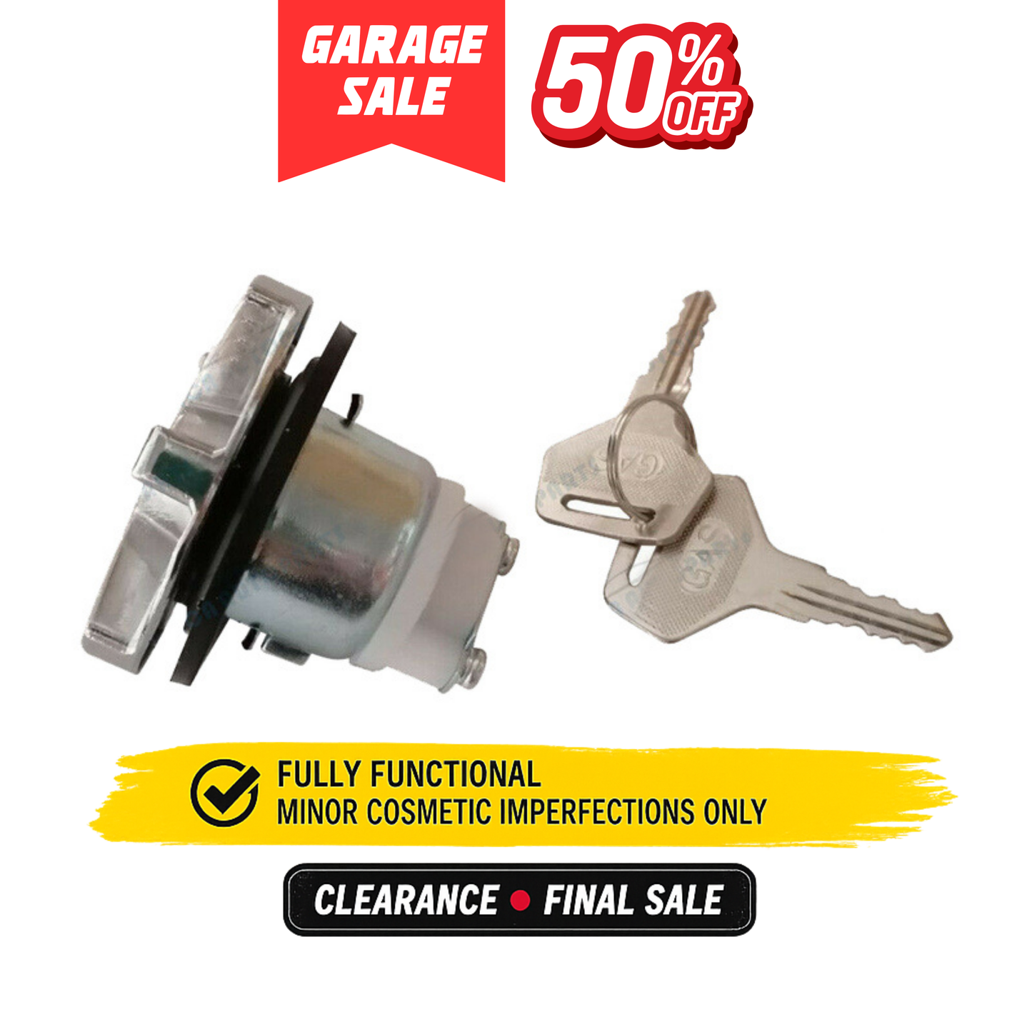 Fuel Cap (Lockable with Keys) - Suitable for Landcruiser 40, 60, 70 Series & Hilux - GS-14