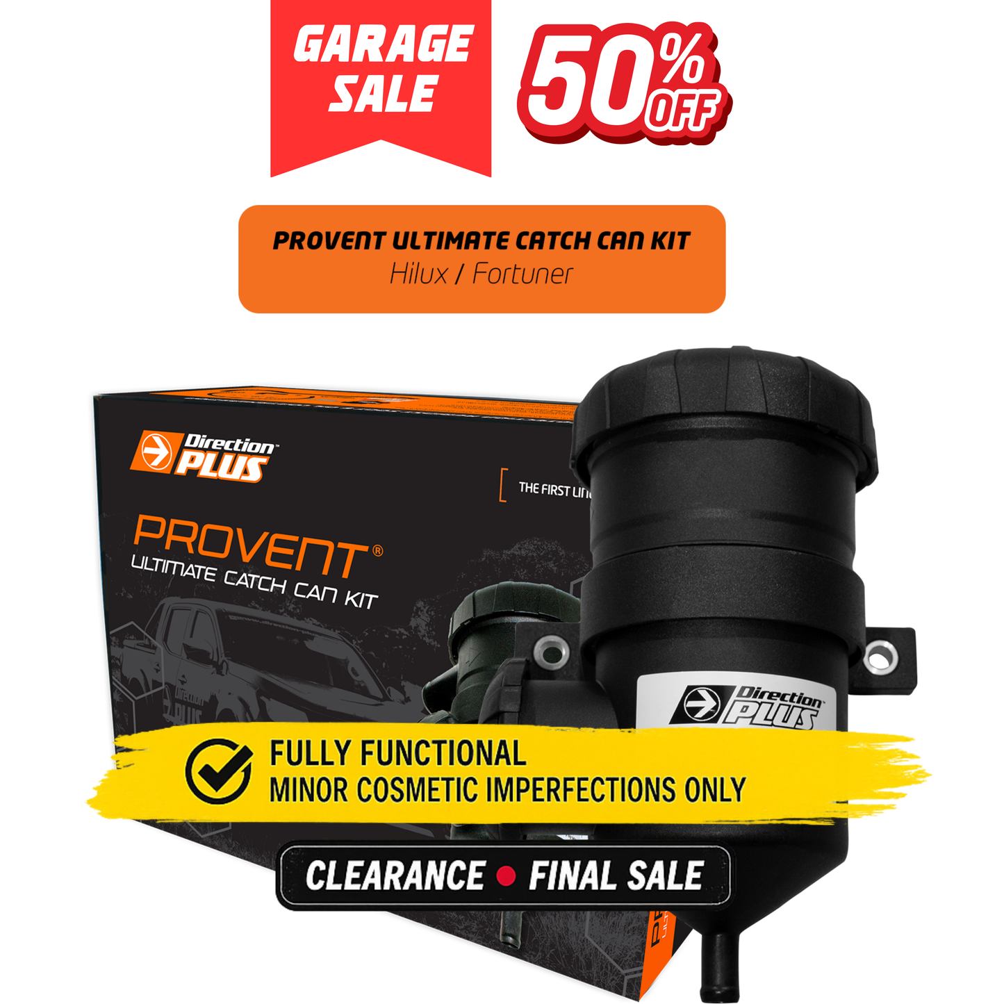 ProVent Catch Can Kit - Suitable for Hilux N80 / Fortuner (2016-ON) - PV662DPK - GS-17