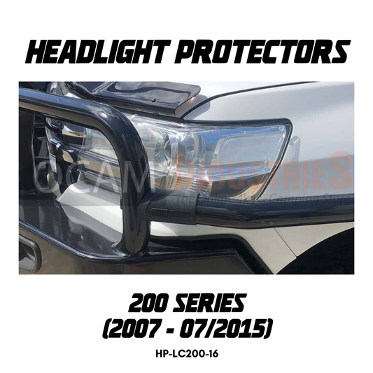 OCAM Headlight Protectors for Toyota Landcruiser 200 Series 08/2015-Current, Lamp Covers GXL ONLY