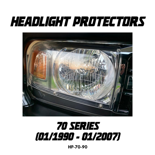 OCAM Headlight Protectors for Toyota Landcruiser 70 Series, 01/1990 - 01/2007, Lamp Covers