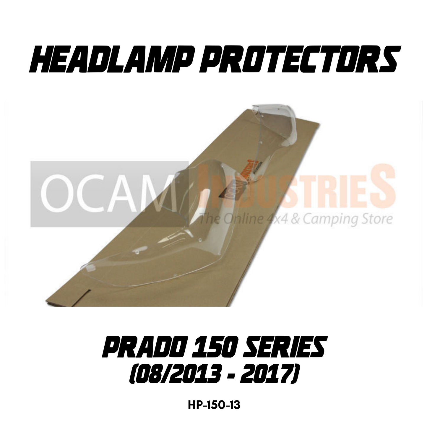 OCAM Headlight Headlamp Protectors for Toyota Prado 150 Series August 2013-2017