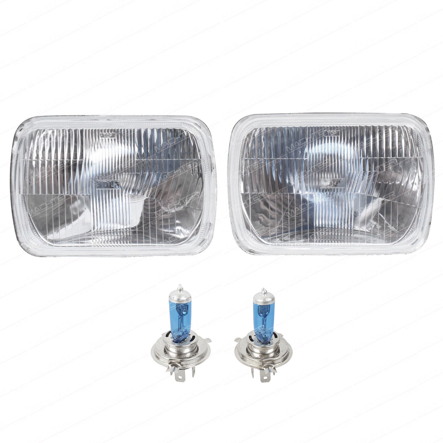 H4 Headlight Upgrade Kit (Pair) 7x5" - Suitable For Toyota Hilux (1983-2005)