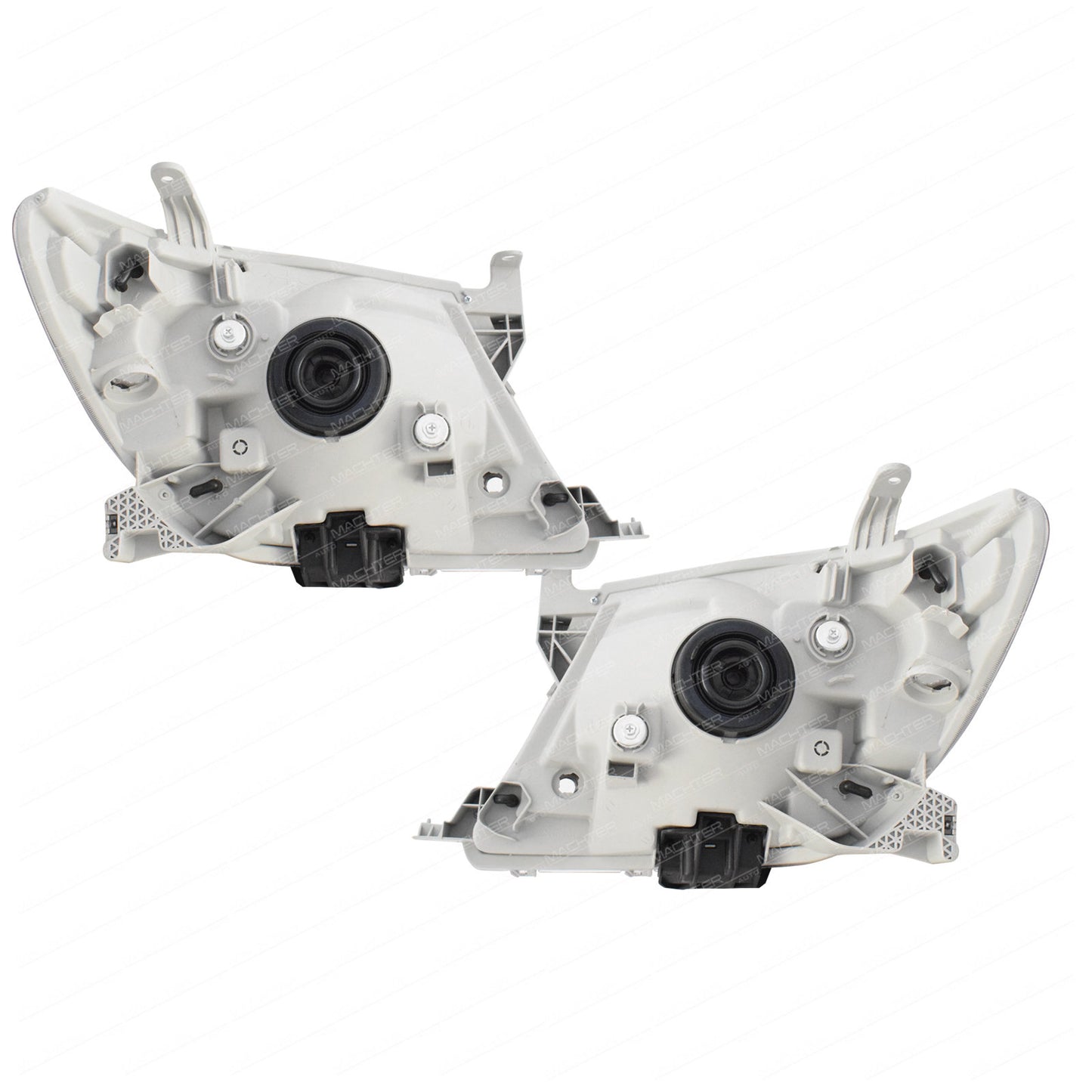 Headlights (Pair) Chrome - Suitable For Toyota Hilux TGN KUN GGN 2WD & 4WD (2005-2012)