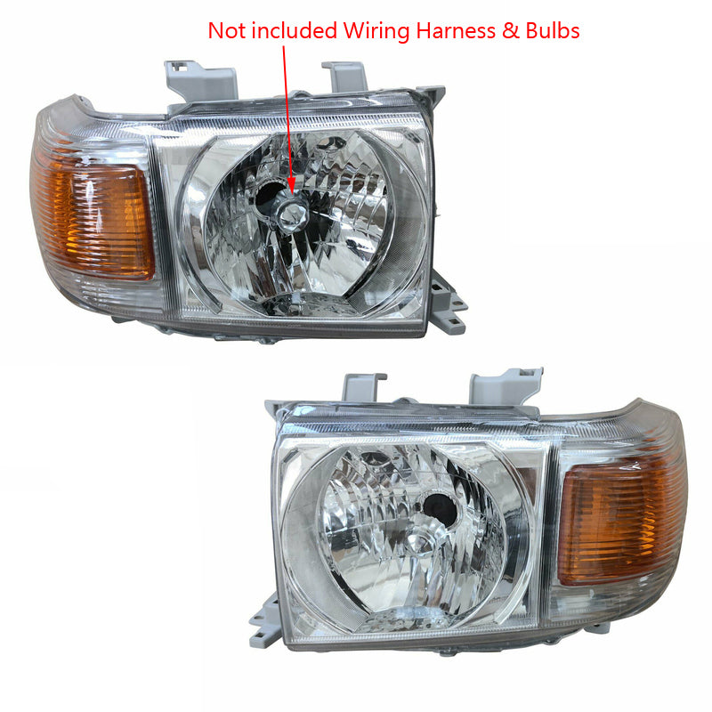 Headlights (Pair) - Suitable for use with VDJ76, 78 & 79 Series LandCruiser
