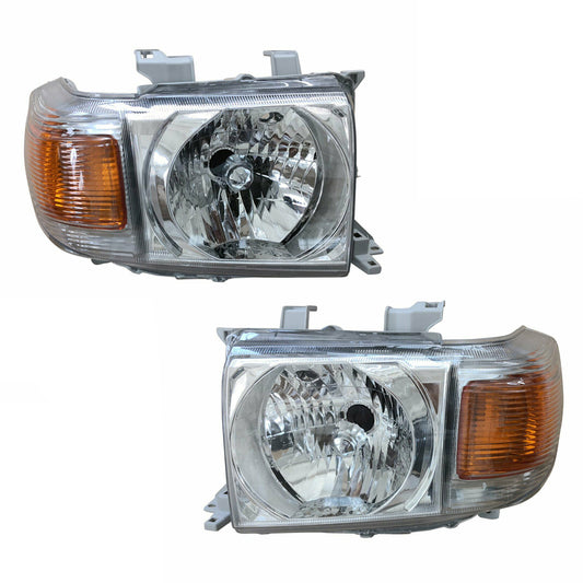 Headlights (Pair) - Suitable for use with VDJ76, 78 & 79 Series LandCruiser