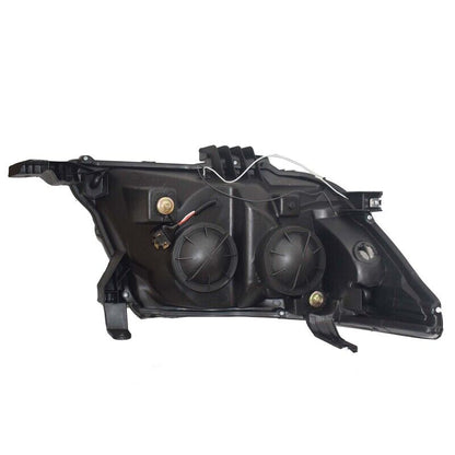 Smoke LED Headlights DRL HALO Projector Angel Eyes (Pair) - Suitable For Toyota Hilux N70 2011-2015