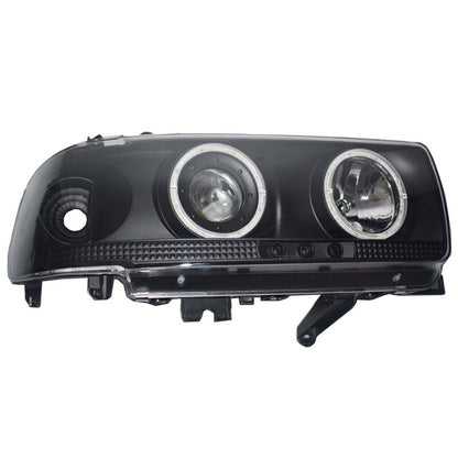 Smoke Angel Eye Pair Head Lights LED - Suitable for Landcruiser 80 Series Halo Projector AU