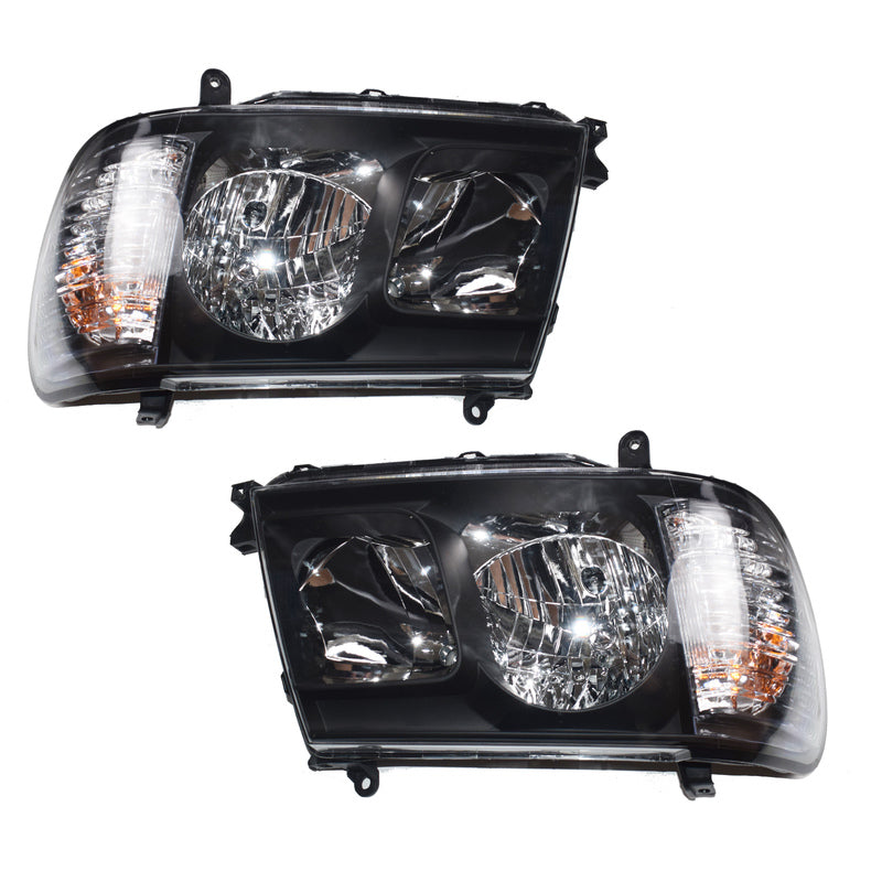 Angel Eye Headlights (Pair) - Suitable for Landcruiser 100 Series 2005-2007