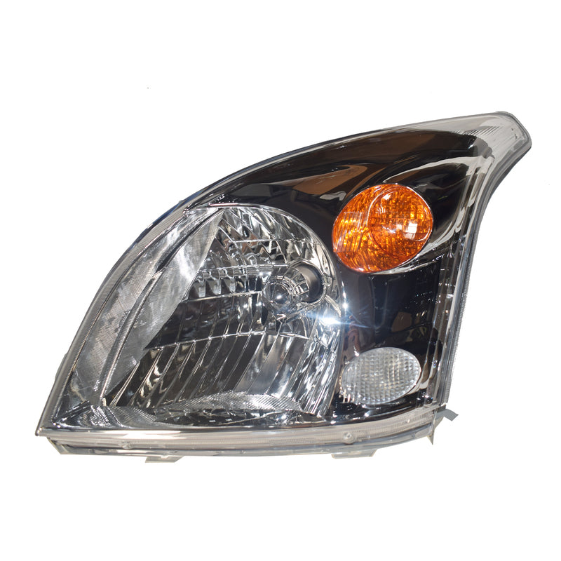 Headlights (Pair) Chrome - Suitable For Toyota LandCruiser Prado 120 Series (2002-2009)