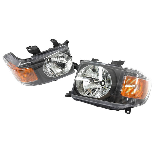 LED Head Lights (Pair) - Suitable For Toyota Landcruiser VDJ70 VDJ76 VDJ78 VDJ79 Series 2007-ON