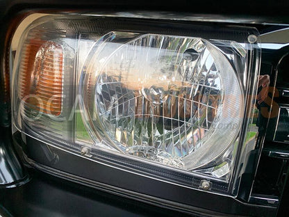 OCAM Headlight Protectors for Toyota Landcruiser 70, 76, 78, 79 Series, 2007-10/2023, Lamp Covers