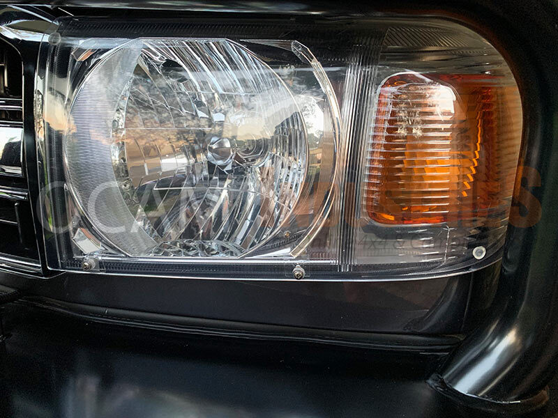 OCAM Headlight Protectors for Toyota Landcruiser 70, 76, 78, 79 Series, 2007-10/2023, Lamp Covers