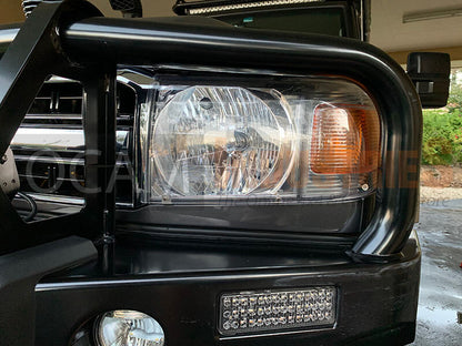 OCAM Headlight Protectors for Toyota Landcruiser 70, 76, 78, 79 Series, 2007-10/2023, Lamp Covers