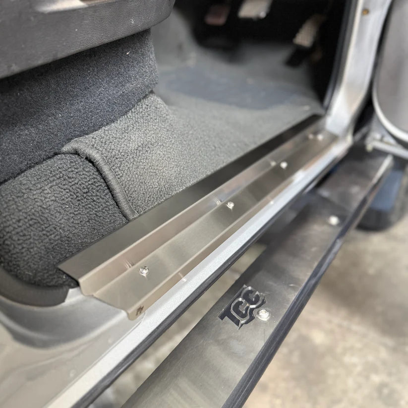 Stainless Steel Sill Trims - Suitable for use with 60 Series LandCruiser