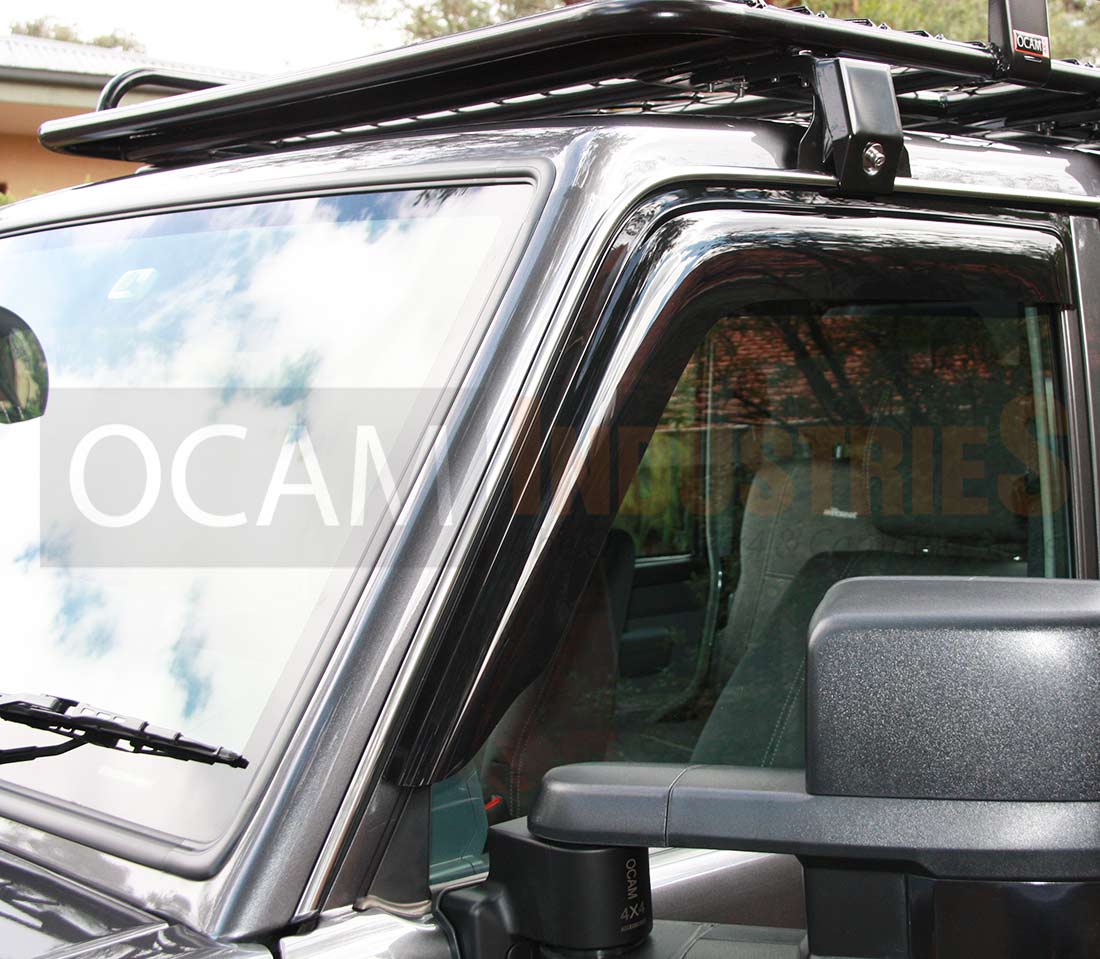 OCAM Weather Shields (2pce) - Suitable for use with Single Cab 78 Series LandCruiser 2007+