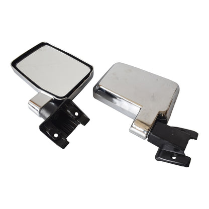 Chrome Door Mirrors (Pair) - Suitable for Landcruiser 60 Series 1980-1990 Chrome