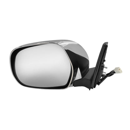 Left Chrome Door Mirror (3-Pin) - Suitable for Toyota Prado 120 Series 2002-2009