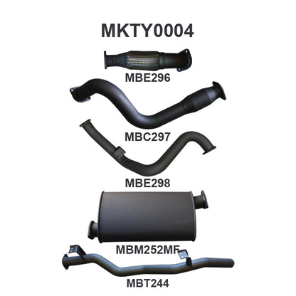Manta Exhaust System - LandCruiser VDJ79 Single Cab 4.5L V8 2007-2016 - MKTY0004