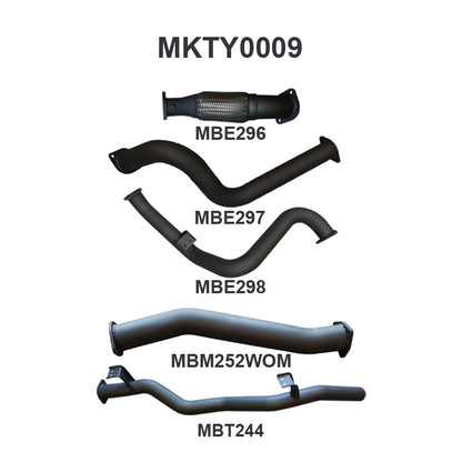 Manta Exhaust System - LandCruiser VDJ79 Single Cab 4.5L V8 2007-2016 - MKTY0009