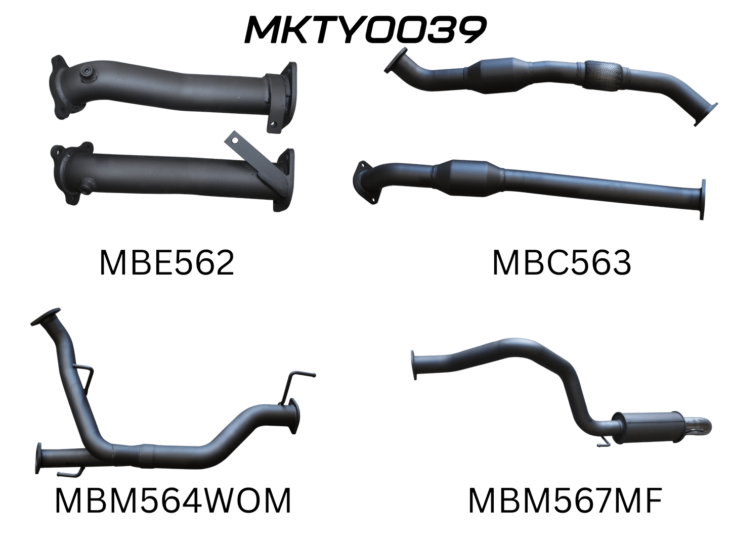 Manta Exhaust System - LandCruiser VDJ200 4.5L V8 Twin Turbo Diesel Wagon 2007-2015