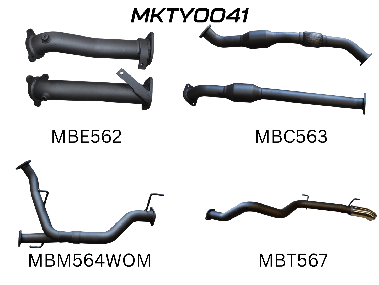 Manta Exhaust System - LandCruiser VDJ200 4.5L V8 Twin Turbo Diesel Wagon 2007-2015