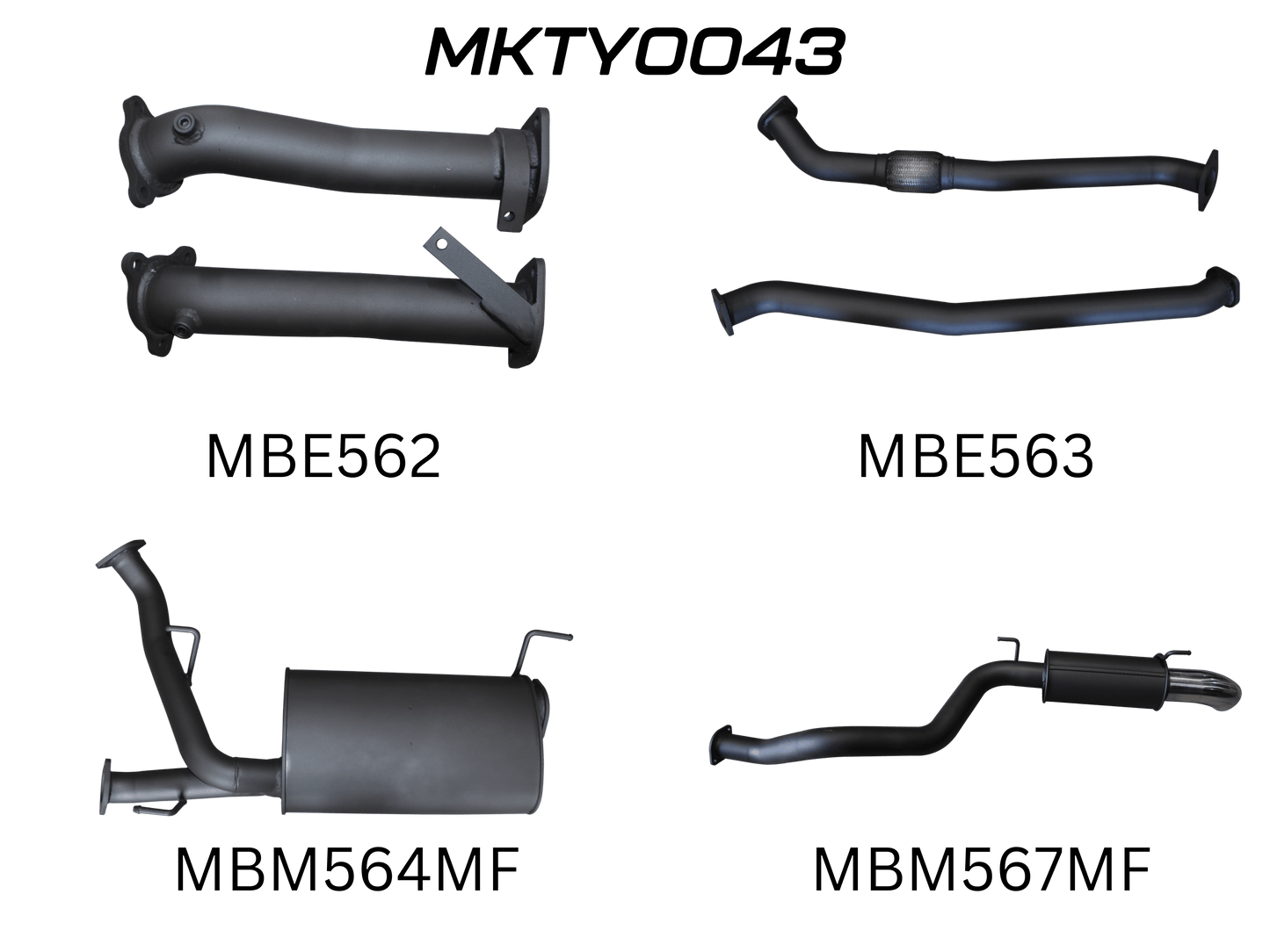 Manta Exhaust System - LandCruiser VDJ200 4.5L V8 Twin Turbo Diesel Wagon 2007-2015